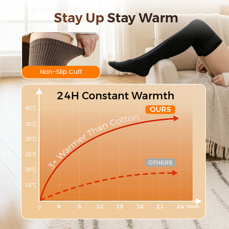 🔥🥳2026 HOT SALE🥳💞50K+ SOLD!🧦🤝✨ Classic Elegance, Effortless Wear | Soft & Stretchy Thigh High Socks❤️🔥🧦