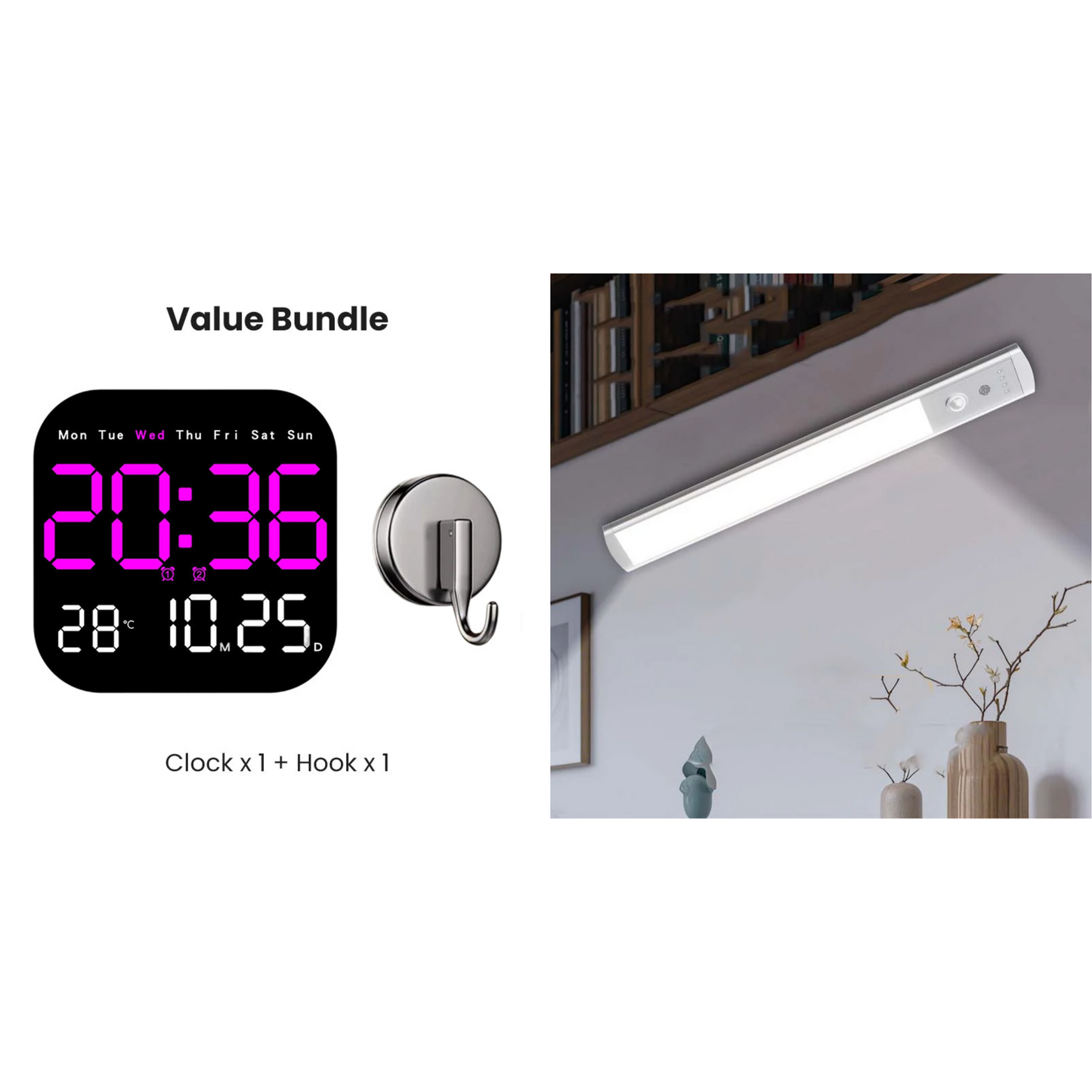 🥳2026 HOT SALE🥳💞50K+ SOLD!💥🕰️🛏️ 50% OFF! Home & Office Digital Clock – Gentle wake-up, no startling alarms! Adjustable brightness, quiet at night. Shows temperature too. A reliable companion for your daily routine. 🌙✨