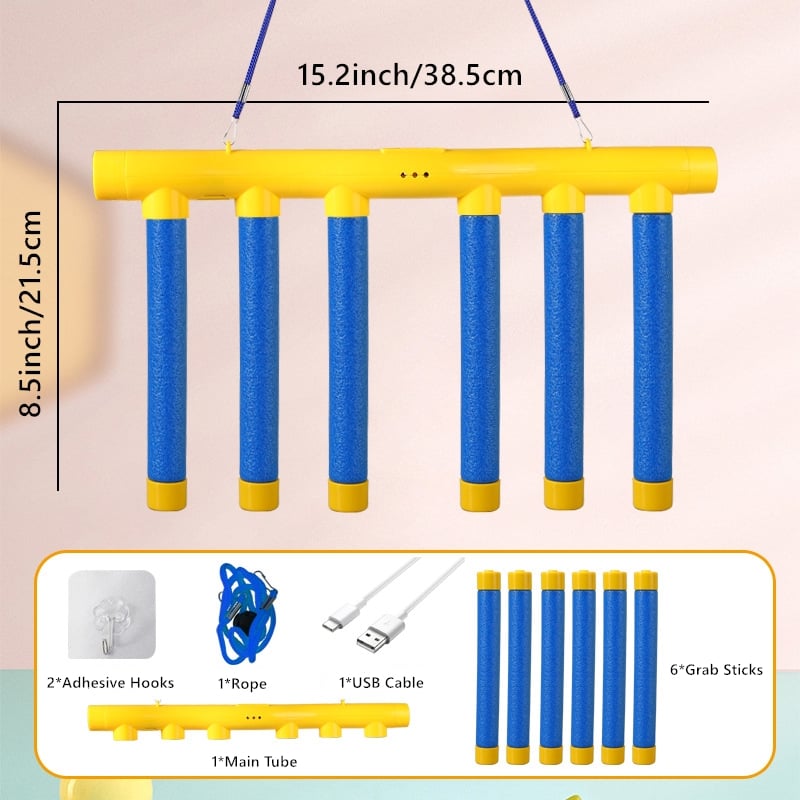 🥳2026 HOT SALE🥳💞50K+ SOLD! 🎯⚡ 50% OFF! Reflective Drop Stick Challenge Game Set – 3-speed gears, USB rechargeable, safe EVA sticks. Fun reaction training for family & kids! 🏆💚