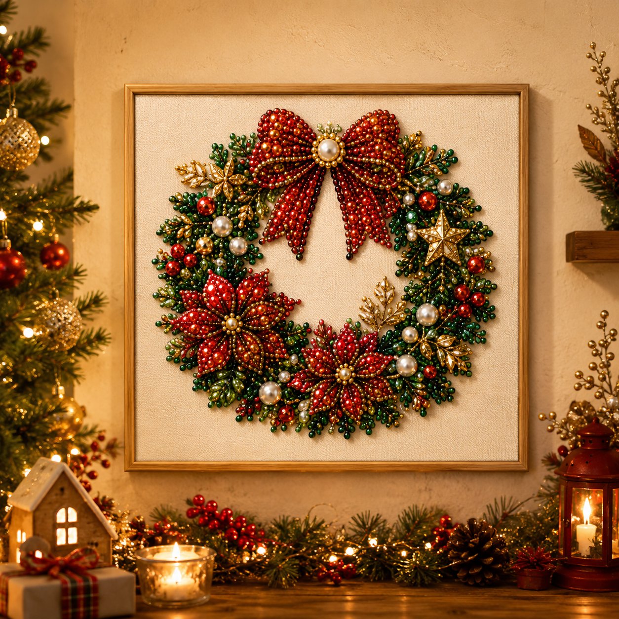 🥳2026 HOT SALE🥳💞50K+ SOLD!🎄✨ 50% OFF! DIY Christmas Pearl Diamond Painting Kit – 5 festive designs, 3D raised beads & display frame included. A sparkling holiday masterpiece for your wall! 🖼️🎨