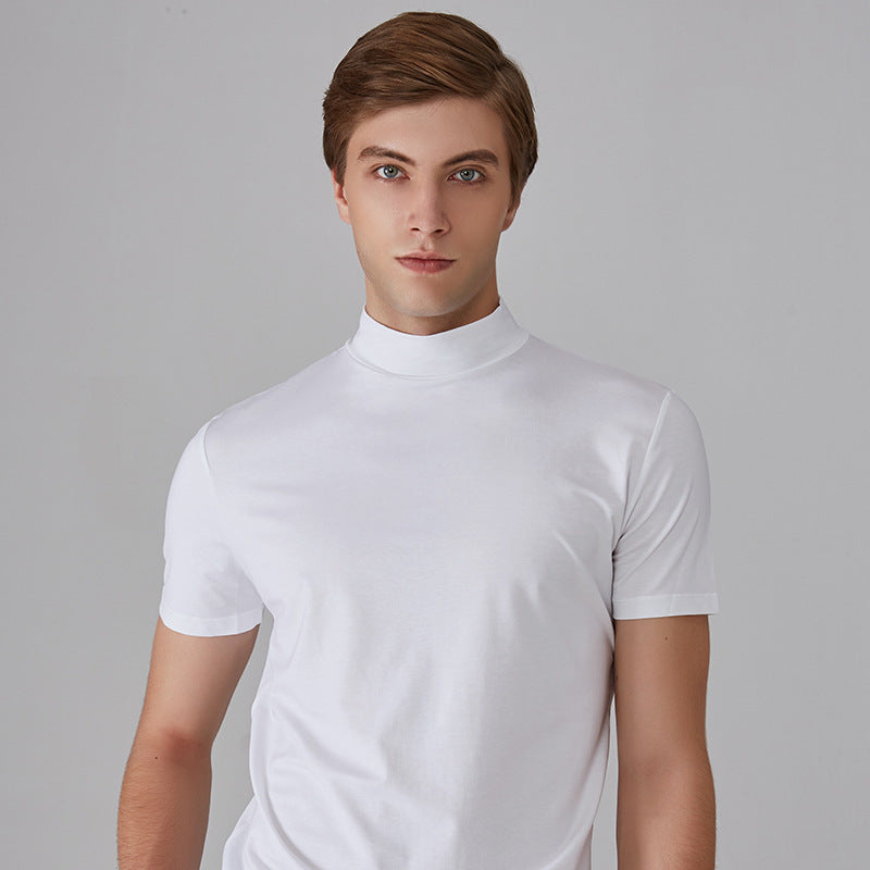 🥳2026 HOT SALE🥳💞50K+ SOLD!🏆🥧 LIMITED TIME £9.99! 🎁 High Neck Slim Fit T-Shirt – Soft cotton blend, gentle on skin! Perfect layering piece for chilly days. Easy-care, no ironing needed. Smart enough for pub, comfy enough for home. 🍻🧥