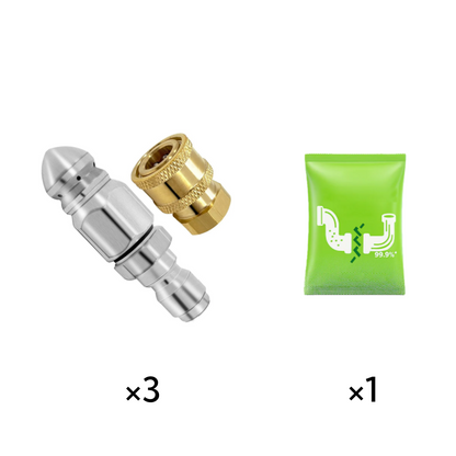 🥳2026 HOT SALE🥳💞50K+ SOLD!🏠🌊 From Home to Industry – One Nozzle Handles All. Versatile Pipe Cleaner – Buy More, Get More Free! 🎁🔩