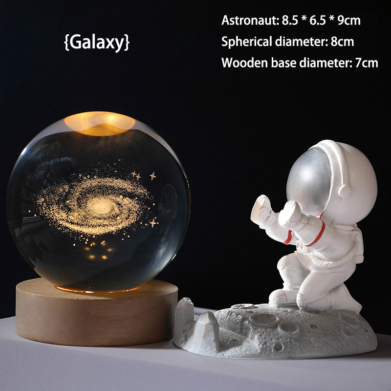 🥳2026 HOT SALE🥳💞50K+ SOLD!💫🌌 Bring the Galaxy into Your Room. 3D Crystal Ball Night Light – 50% OFF! ✨🌙