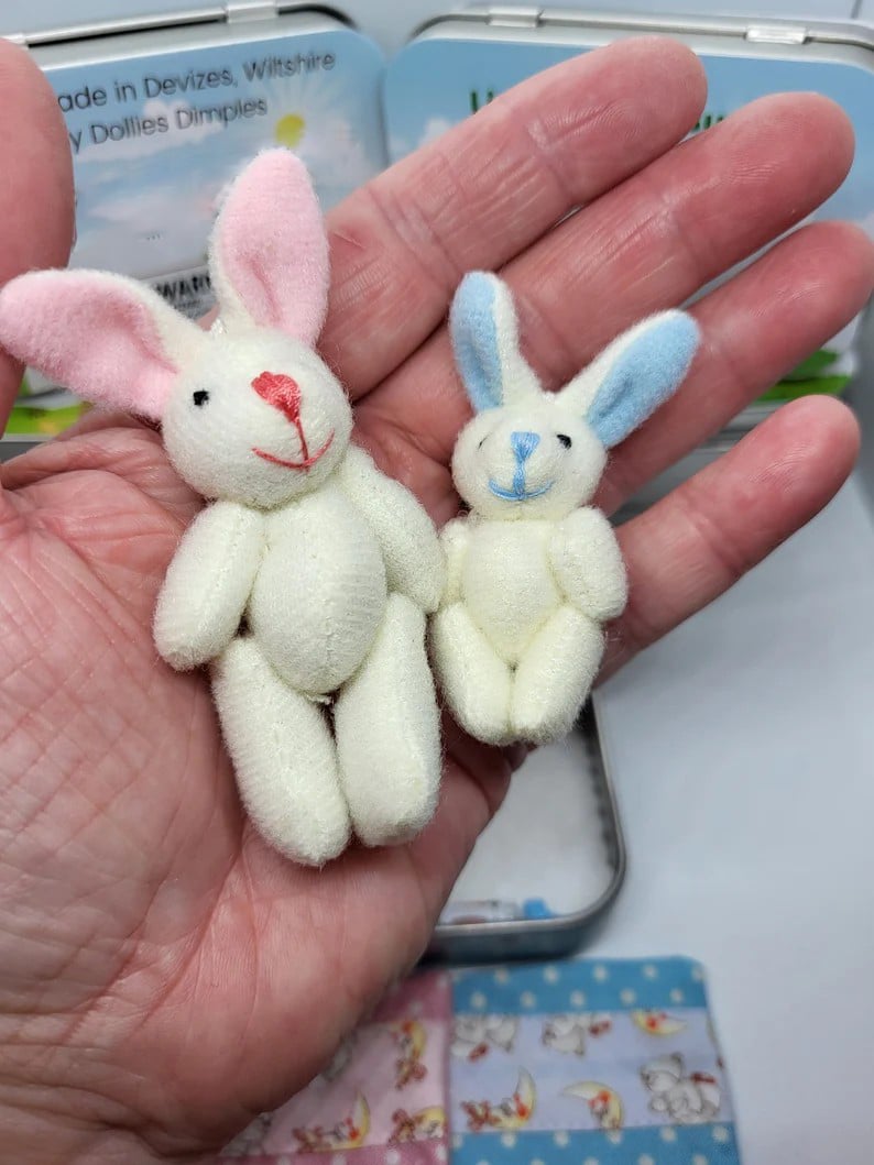 🥳2026 HOT SALE🥳💞50K+ SOLD!🥚💝 50% OFF! Tiny Plush Bunny Tin – Pocket-sized cuteness for Easter. Collectible mummy bunny in a keepsake tin. Great for egg hunts or gifts. 🐇🎀