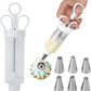 🥳2026 HOT SALE🥳💞50K+ SOLD! 🧁✨ LAST DAY – £9.99! Complete Frosting Piping Kit – 18 stainless steel tips & nozzles, cake injector included. Decorate inside & out – perfect for cupcakes, donuts & deviled eggs! 🎨🛠️