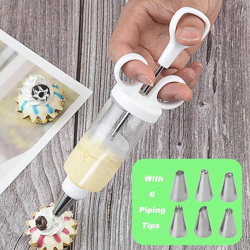 🥳2026 HOT SALE🥳💞50K+ SOLD! 🧁✨ LAST DAY – £9.99! Complete Frosting Piping Kit – 18 stainless steel tips & nozzles, cake injector included. Decorate inside & out – perfect for cupcakes, donuts & deviled eggs! 🎨🛠️