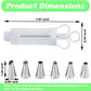 🥳2026 HOT SALE🥳💞50K+ SOLD! 🧁✨ LAST DAY – £9.99! Complete Frosting Piping Kit – 18 stainless steel tips & nozzles, cake injector included. Decorate inside & out – perfect for cupcakes, donuts & deviled eggs! 🎨🛠️