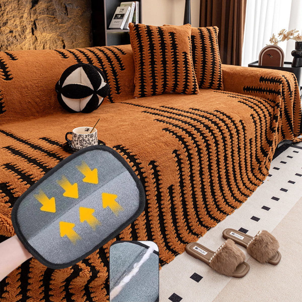 🥳2026 HOT SALE🥳💞50K+ SOLD! 🛋️✨ New Soft Plush Non-Slip Couch Cover – ultra-soft, stays put, protects sofas from spills, pets & daily wear. Cosy comfort all year round! 💖🏠