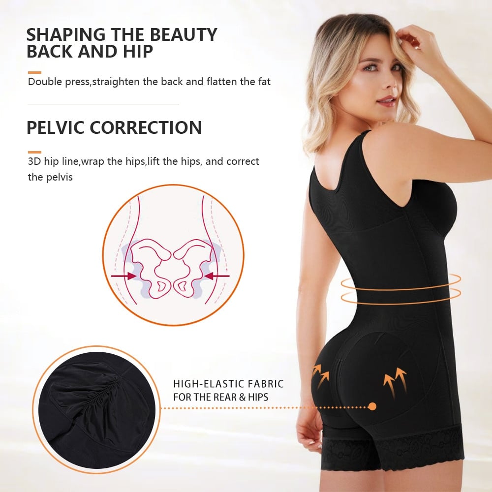 🥳2026 HOT SALE🥳💞50K+ SOLD!🌸🕊️ 50% OFF! High‑Compression Body Shaper – Double‑layer tummy control, butt‑lift design. Soft mesh, wide straps & 3‑row hooks. Smooths & shapes for daily confidence. 👗✨