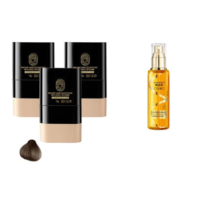 💇‍♀️ BUY 2 GET 1 FREE! ✨ Instant Hair Color Stick – Built-In Comb, Covers Gray Hair & Gentle Formula 🎨📦