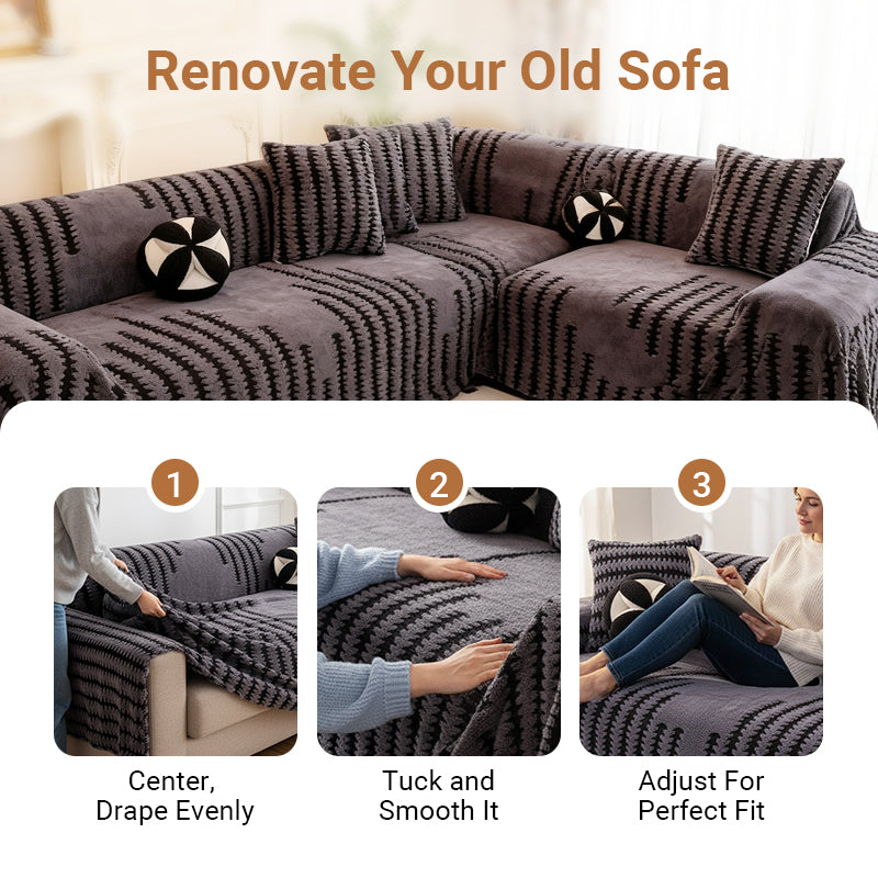 🥳2026 HOT SALE🥳💞50K+ SOLD! 🛋️✨ New Soft Plush Non-Slip Couch Cover – ultra-soft, stays put, protects sofas from spills, pets & daily wear. Cosy comfort all year round! 💖🏠