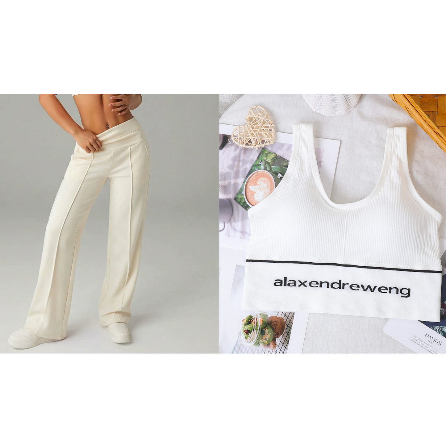 🥳2026 HOT SALE🥳💞50K+ SOLD!☕🧘‍♀️Women's High Waist Wide Leg Pants – Soft stretch fabric, gentle tummy control! Flattering fit for every shape. Easy pull-on, no tricky buttons. Your everyday essential. 🧵🦵