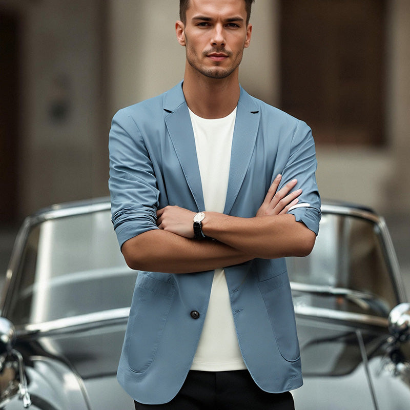 🥳2026 HOT SALE🥳💞50K+ SOLD!👴👔50% OFF! Lightweight Four-Season Blazer – Versatile for all weather. Soft, breathable & easy to wear. Perfect for weddings or Sunday roasts. Look sharp effortlessly. 🥂✨