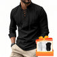 🥳2026 HOT SALE🥳💞50K+ SOLD!👔🧥 50% OFF! Men's Casual Lace-Up Shirt – Smart in seconds! No-tie modern collar, soft breathable cotton. Effortless style for coffee dates or Sunday roasts. ☕👴