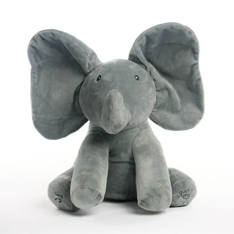🥳2026 HOT SALE🥳💞50K+ SOLD! 🐘🎶 50% OFF! Peek-A-Boo Singing Elephant Plush – sings, flaps ears & plays peek-a-boo. Soft, safe & interactive for babies & toddlers. Perfect gift! 👶💚