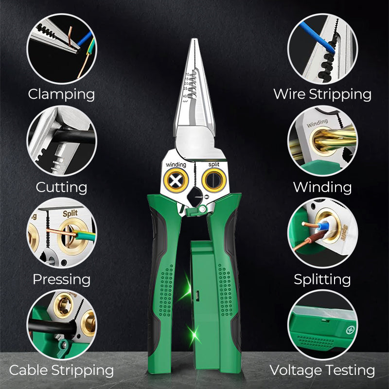 🥳2026 HOT SALE🥳💞50K+ SOLD!🔧⚠️ Flash Sale 50% Off! The Pro’s Multi-Tool: Strip, Crimp & TEST Voltage. Test before you touch! Ensure safety & precision in every DIY task. 🛡️🔨