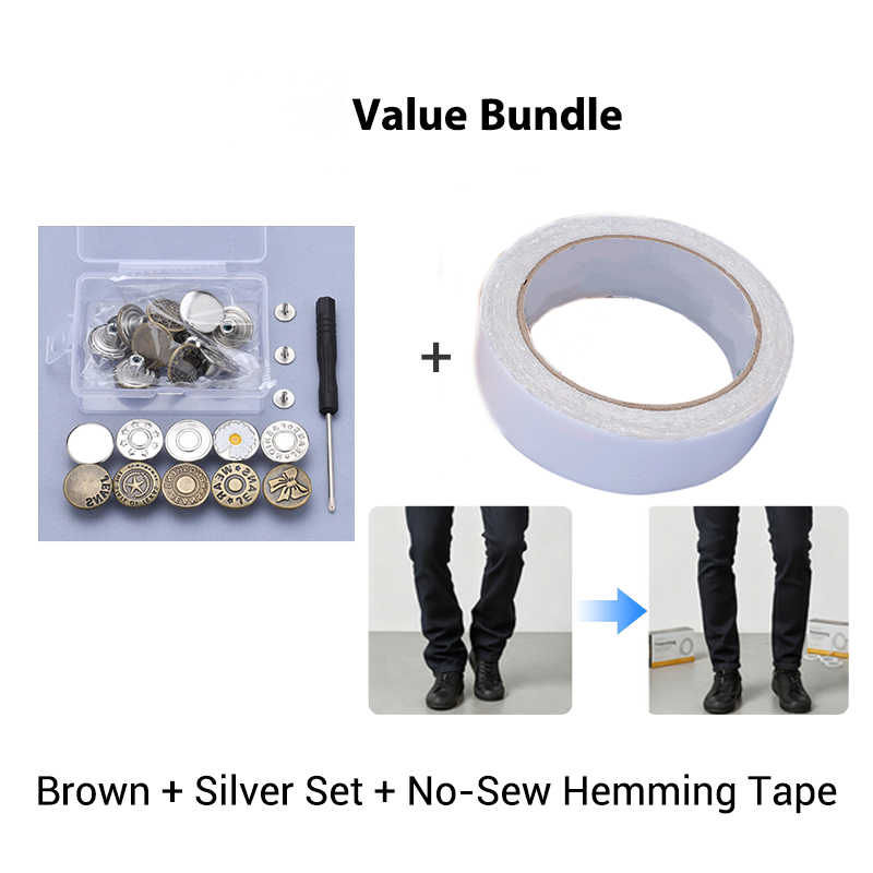 🥳2026 HOT SALE🥳💞50K+ SOLD!😍✨ Last Day 50%OFF! Revive Your Favourite Jeans. Easy clip-on, no-sew button set for a secure fit. Extend the life of your denim effortlessly. ♻️👖