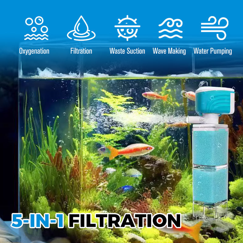 🥳2026 HOT SALE🥳💞50K+ SOLD!🐟🔧 50% OFF! Aquarium Filter System – Automatic, quiet & efficient. No more manual cleaning hassle. 🌊✅
