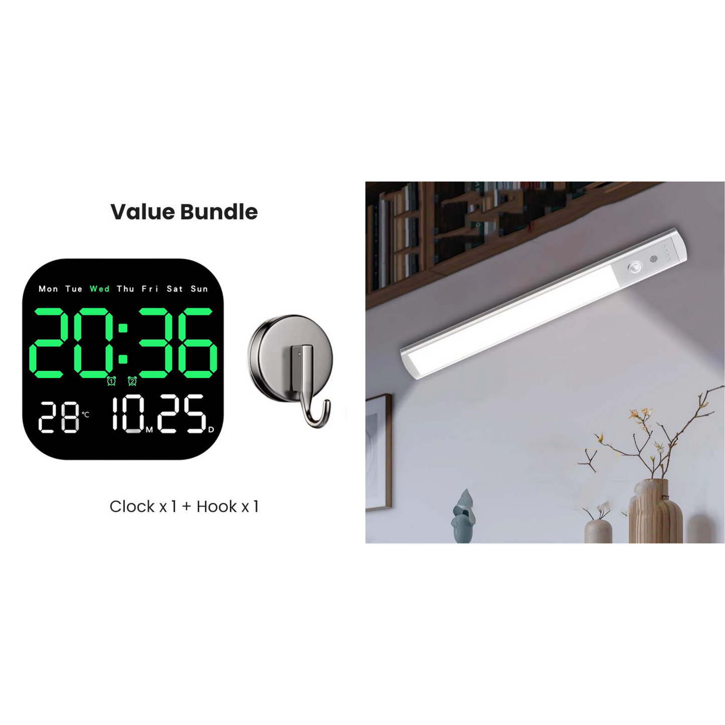 🥳2026 HOT SALE🥳💞50K+ SOLD!💥🕰️🛏️ 50% OFF! Home & Office Digital Clock – Gentle wake-up, no startling alarms! Adjustable brightness, quiet at night. Shows temperature too. A reliable companion for your daily routine. 🌙✨