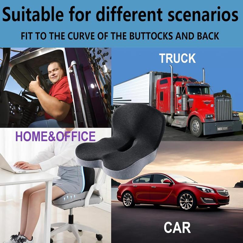 🥳2026 HOT SALE🥳💞50K+ SOLD! 🚗💺 50% OFF! Memory Foam Car Seat Cushion – orthopedic relief for tailbone & sciatica, breathable 3D mesh, anti-slip base. For cars, office & gaming chairs! 🛡️✅