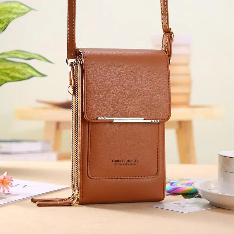 🥳2026 HOT SALE🥳💞50K+ SOLD! 👛📱 ONLY £9.99! Women‘s Touchscreen Crossbody Phone Wallet – Answer calls & text without opening. Fits phones up to 6.5″, water‑resistant & lightweight – hands‑free summer style! 🌸✨