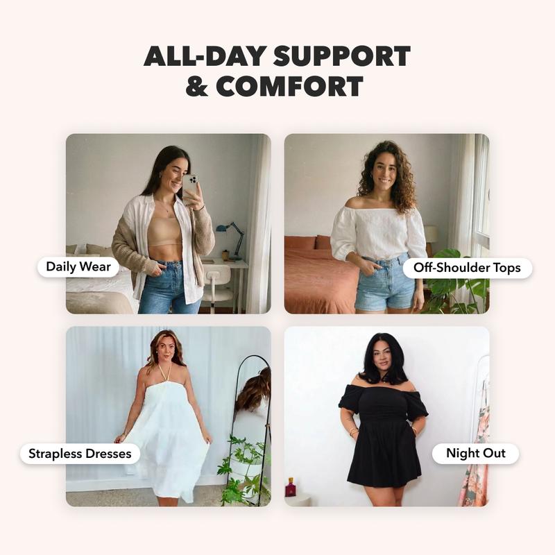 🥳2026 HOT SALE🥳💞50K+ SOLD!🌸🔥 Buy More & Save! Convertible Strapless Bra – 4‑way straps, anti‑slip tech. Smooth & invisible. Finally, a strapless that stays up all day! 🛡️💕
