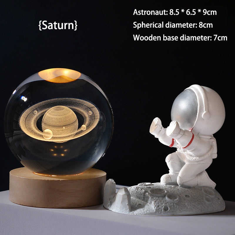🥳2026 HOT SALE🥳💞50K+ SOLD!💫🌌 Bring the Galaxy into Your Room. 3D Crystal Ball Night Light – 50% OFF! ✨🌙