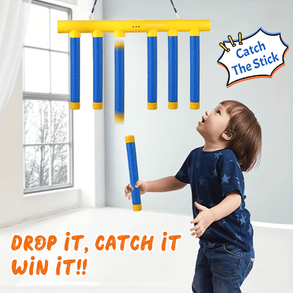🥳2026 HOT SALE🥳💞50K+ SOLD! 🎯⚡ 50% OFF! Reflective Drop Stick Challenge Game Set – 3-speed gears, USB rechargeable, safe EVA sticks. Fun reaction training for family & kids! 🏆💚