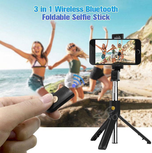🥳2026 HOT SALE🥳💞50K+ SOLD!🏖️📱 50% OFF! 6-in-1 Bluetooth Selfie Stick Tripod – Wireless shutter, extendable up to 27.6″. Use as selfie stick or tripod. No more shaky hands. Your travel companion. 🌍✨