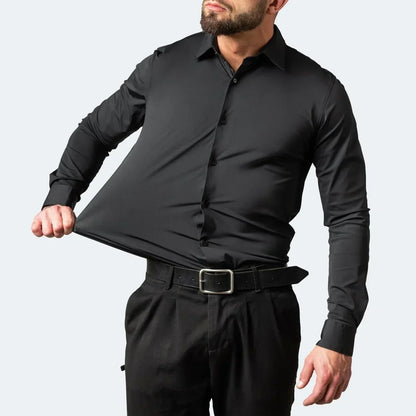 🥳2026 HOT SALE🥳💞50K+ SOLD!👴🕊️ 50% OFF! Men's Short Sleeve Dress Shirt – Dressed up, not stressed. Soft stretch, no iron needed. Looks great with chinos or dress pants. Perfect for birthdays, anniversaries or Sunday best. ✨👔
