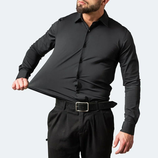🥳2026 HOT SALE🥳💞50K+ SOLD!👴🕊️ 50% OFF! Men's Short Sleeve Dress Shirt – Dressed up, not stressed. Soft stretch, no iron needed. Looks great with chinos or dress pants. Perfect for birthdays, anniversaries or Sunday best. ✨👔