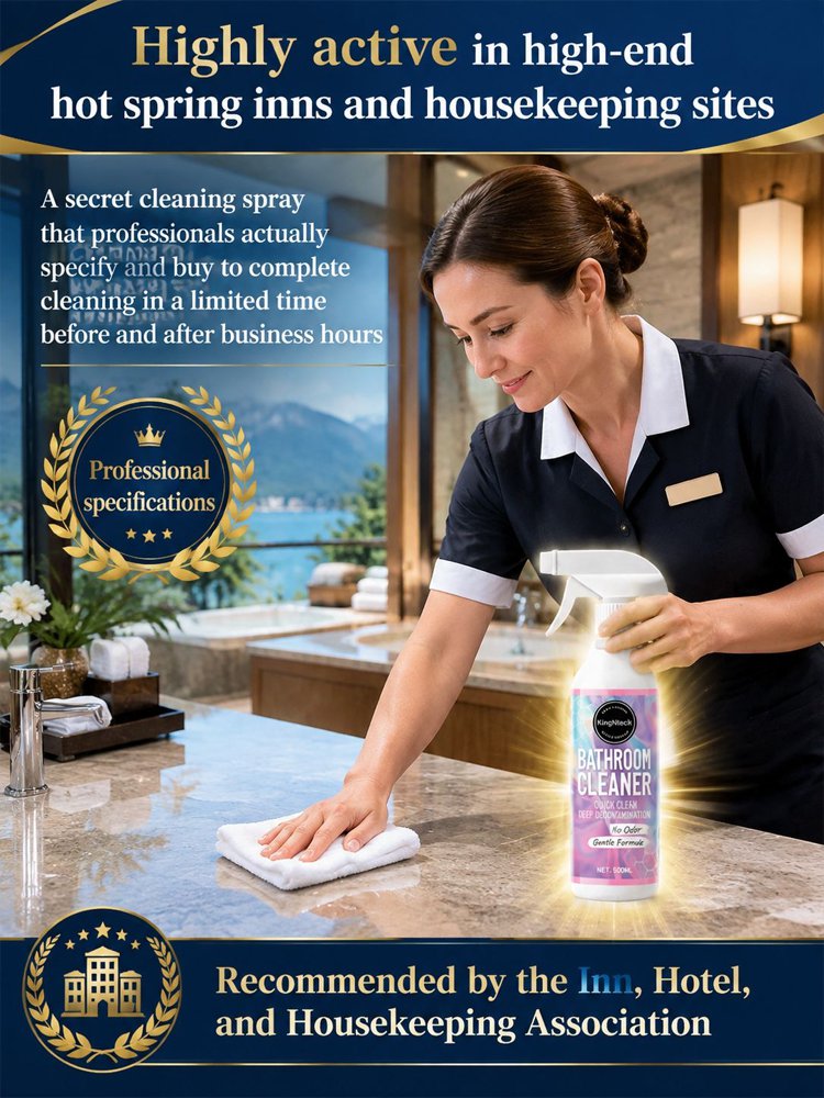 🥳2026 HOT SALE🥳💞50K+ SOLD! 🚿✨ 50% OFF! No-Scrub Bathroom Cleaning Spray – ultra-powerful stain removal in 3 seconds! Multifunctional, effortless clean for tiles, glass & more. 🧼💪
