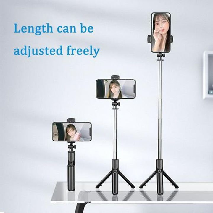 🥳2026 HOT SALE🥳💞50K+ SOLD!🏖️📱 50% OFF! 6-in-1 Bluetooth Selfie Stick Tripod – Wireless shutter, extendable up to 27.6″. Use as selfie stick or tripod. No more shaky hands. Your travel companion. 🌍✨