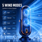 🥳2026 HOT SALE🥳💞50K+ SOLD!💨🌙 50% OFF! Portable Table Fan – 5 speeds, ultra‑quiet, gentle breeze. Perfect for bedroom or office. Stay cool without noise! 😴✨