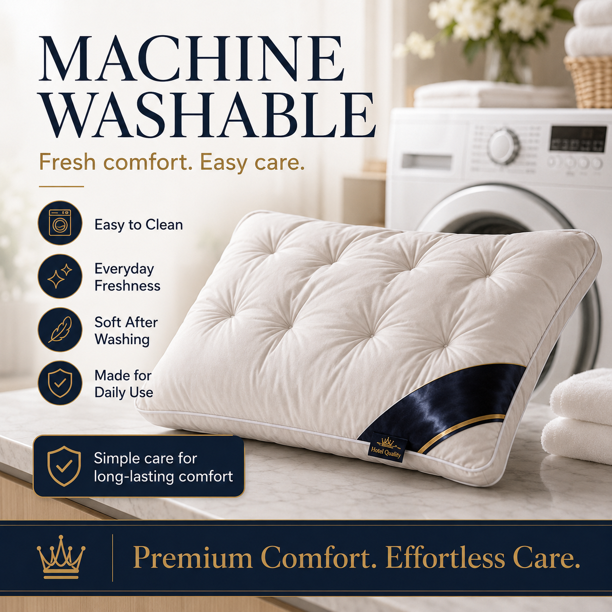 🥳2026 HOT SALE🥳💞50K+ SOLD!🛏️✨ 50% OFF! Washable Ergonomic Neck Pillow – Breathable 3D stitching & soft memory foam. Supports natural neck curve – perfect for side & back sleepers! 💤🌟