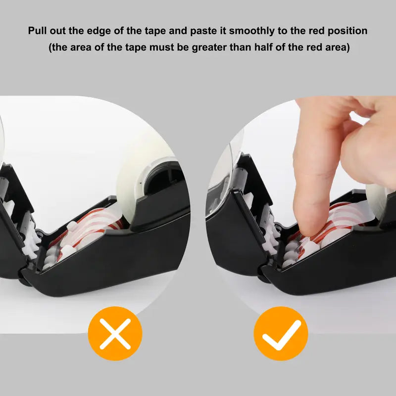 🥳2026 HOT SALE🥳💞50K+ SOLD! 📦✂️ 50% OFF! Portable Tape Cutter – one-hand operation, hidden blade for safety, no batteries. Fits 12/19mm tape. Easy gift wrapping & sealing! 🛡️✅