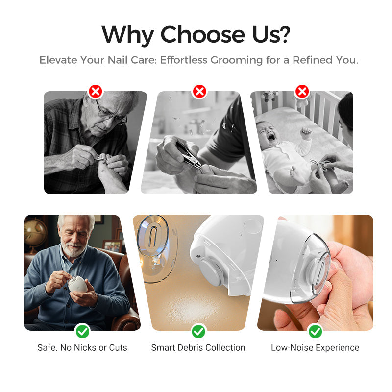 🥳2026 HOT SALE🥳💞50K+ SOLD!💅✨Universal Automatic Fingernail Grinder for Adults and Children👶🔧