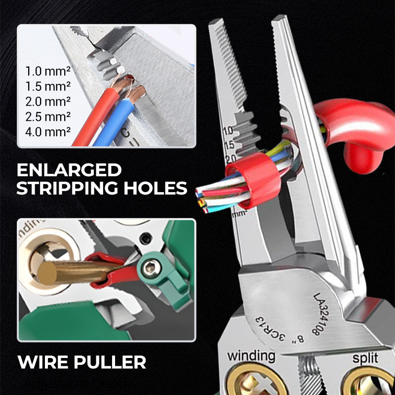 🥳2026 HOT SALE🥳💞50K+ SOLD!🔧⚠️ Flash Sale 50% Off! The Pro’s Multi-Tool: Strip, Crimp & TEST Voltage. Test before you touch! Ensure safety & precision in every DIY task. 🛡️🔨