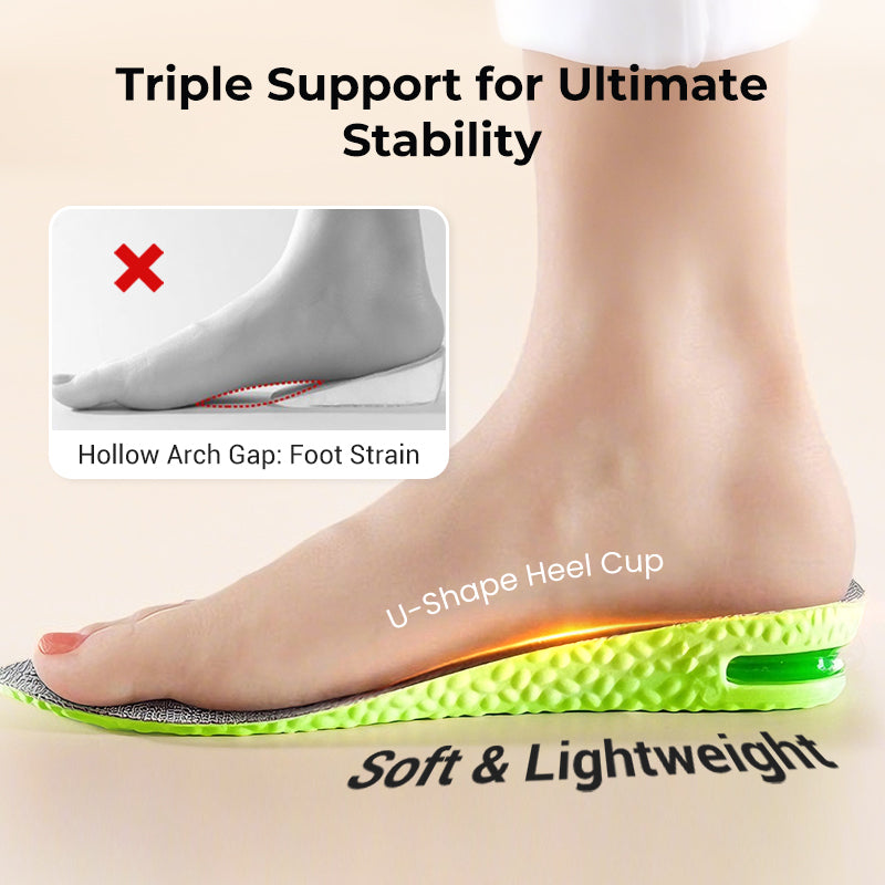 🥳2026 HOT SALE🥳💞50K+ SOLD!🦶🛡️ 50% OFF! Height‑Increasing Insoles – Breathable, sweat‑wicking, natural lift. Keep feet fresh & pain‑free. 🕊️💚