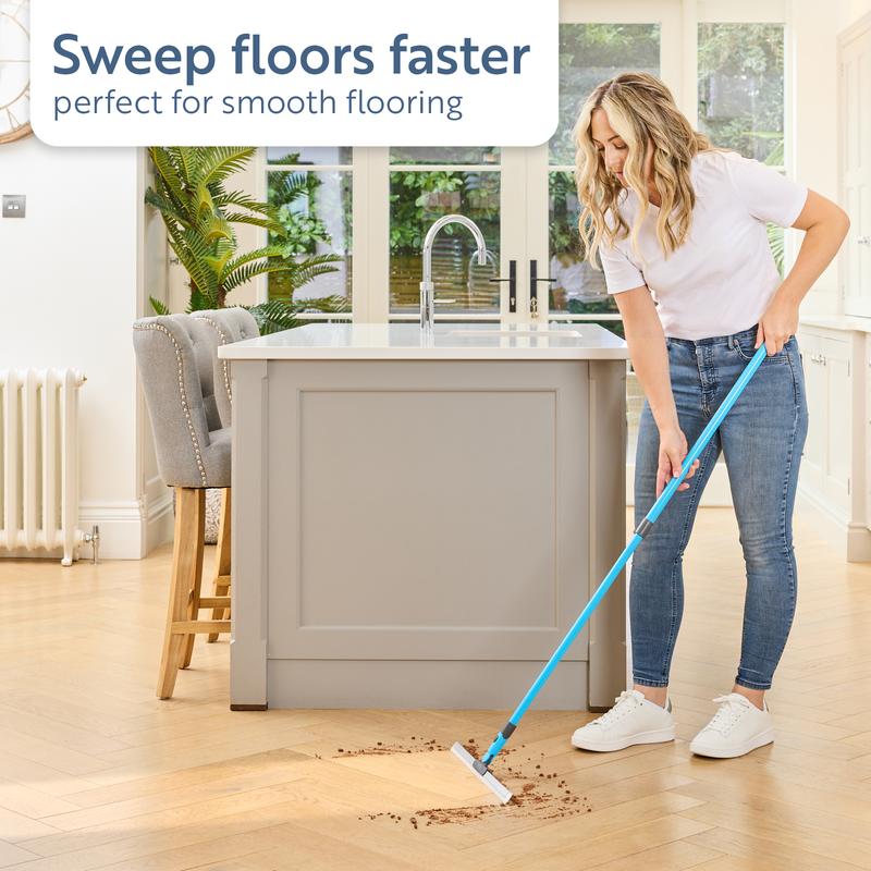 🥳2026 HOT SALE🥳💞50K+ SOLD!🐾🧼 LAST DAY 50% OFF! Multi‑Surface Silicone Squeegee – Removes pet hair, sand & spills. 180° rotating head, adjustable long handle. No tangled bristles! 🧽💪