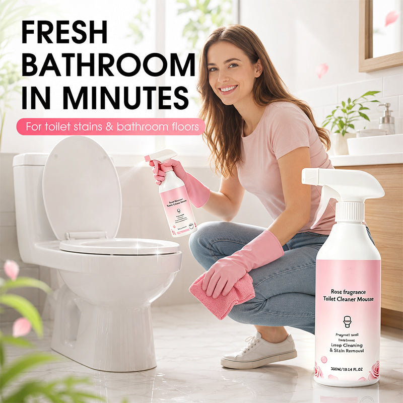 🥳2026 HOT SALE🥳💞50K+ SOLD! 🛁🧹 50% OFF! Bathroom Cleaner Spray – dissolves limescale, soap scum & water stains without scrubbing. Multi-surface for glass, tiles & taps – leaves a fresh botanical scent. Gentle formula, no harsh fumes! ✨💪