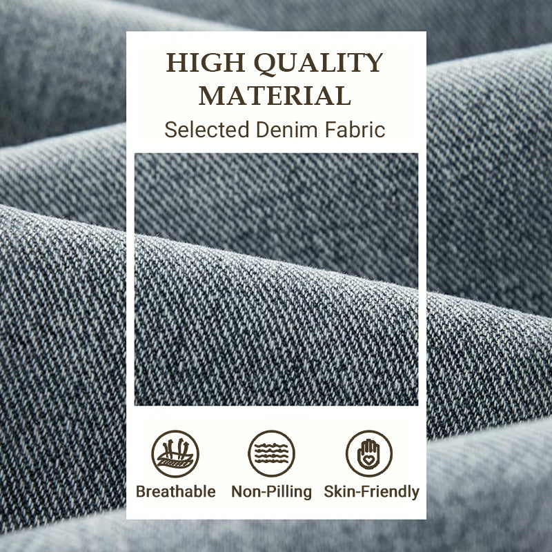 🥳2026 HOT SALE🥳💞50K+ SOLD!💥🕊️ 50% OFF! Men's Loose Straight Jeans – Roomy & relaxed all day! Easy elastic waist, no tight squeeze. Classic straight leg, moves with you. Perfect for everyday wear. 👖✨