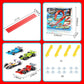 🥳2026 HOT SALE🥳💞50K+ SOLD! 🚗✨ DIY Racing Track Set – 13.1ft flexible track, suction cups & 4 alloy cars. Kids build loops & ramps, no tools needed. Screen-free fun! 🎁💪