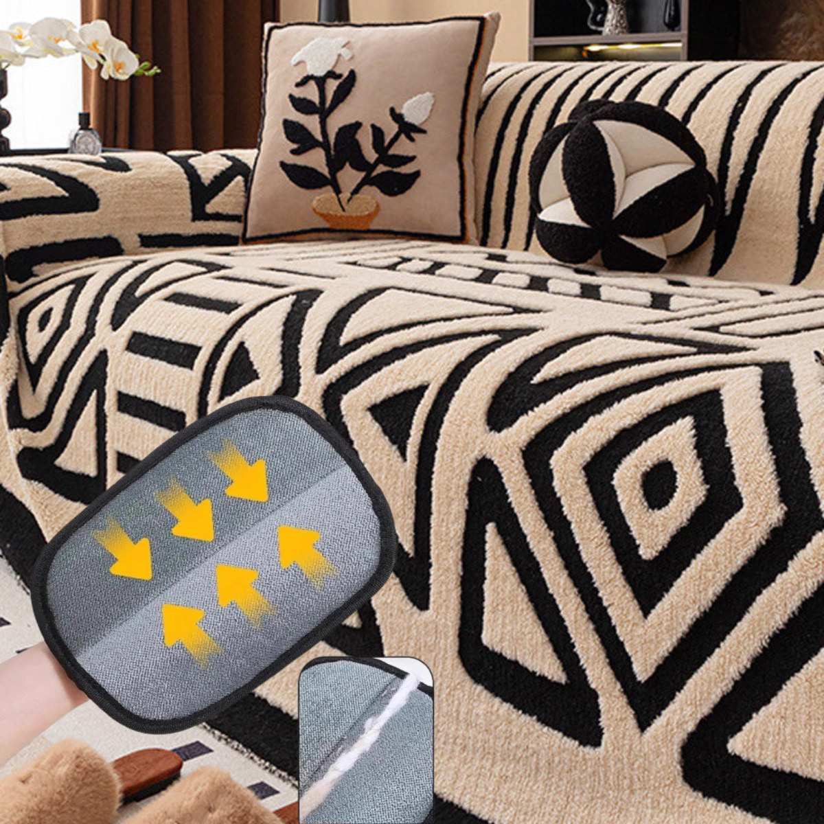 🥳2026 HOT SALE🥳💞50K+ SOLD! 🛋️✨ New Soft Plush Non-Slip Couch Cover – ultra-soft, stays put, protects sofas from spills, pets & daily wear. Cosy comfort all year round! 💖🏠