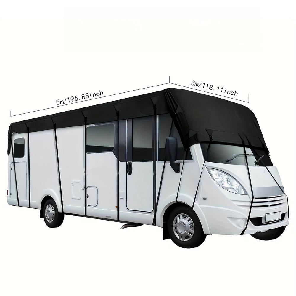 🥳2026 HOT SALE🥳💞50K+ SOLD! 🚐☔ 50% OFF! Caravan & Motorhome Roof Cover – 210D Oxford, silver-coated, adjustable straps & 2 tension straps. Protects roof from rain, leaves & costly repairs! 🛡️✅