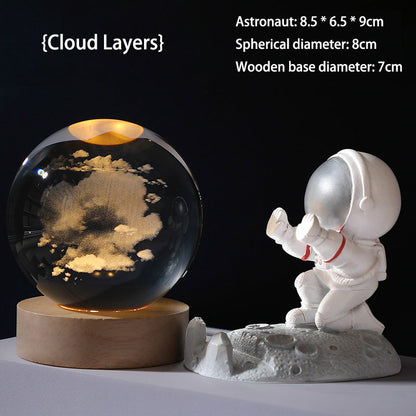 🥳2026 HOT SALE🥳💞50K+ SOLD!💫🌌 Bring the Galaxy into Your Room. 3D Crystal Ball Night Light – 50% OFF! ✨🌙