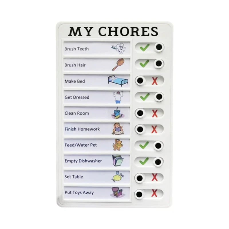 🥳2026 HOT SALE🥳💞50K+ SOLD! 📅🧲 50% OFF! Magnetic Dry-Erase Routine & Chore Board – 120 cards, sliding trackers, wall mount. Make daily routines clear, visual & easy to follow! ✅🏠