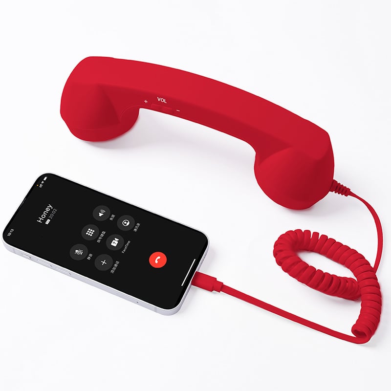 🥳2026 HOT SALE🥳💞50K+ SOLD!📞✨ Christmas Sale – Just £9.99! Retro Phone Handset – Blocks up to 99% of Phone Radiation. Classic Feel, Modern Type-C Connection – Safer Long Calls! 🛡️🎄