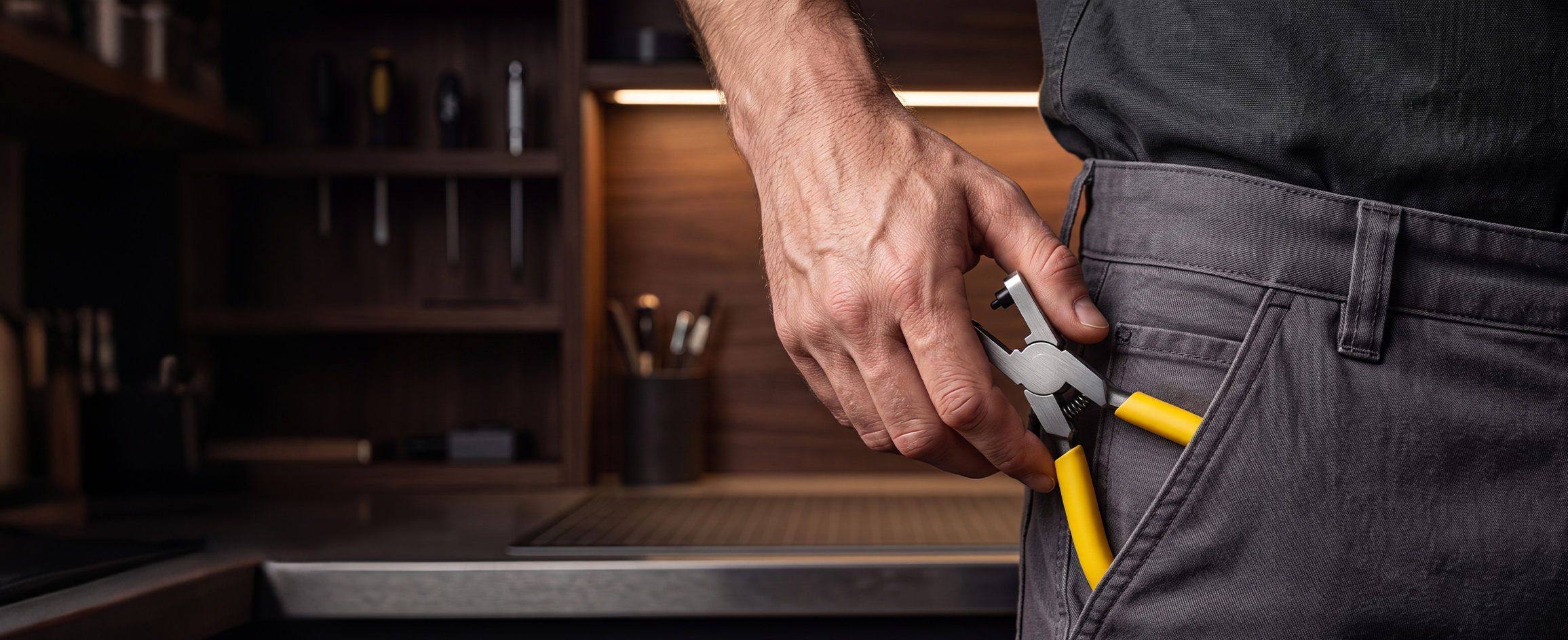 Compact leather hole punch with ergonomic handle