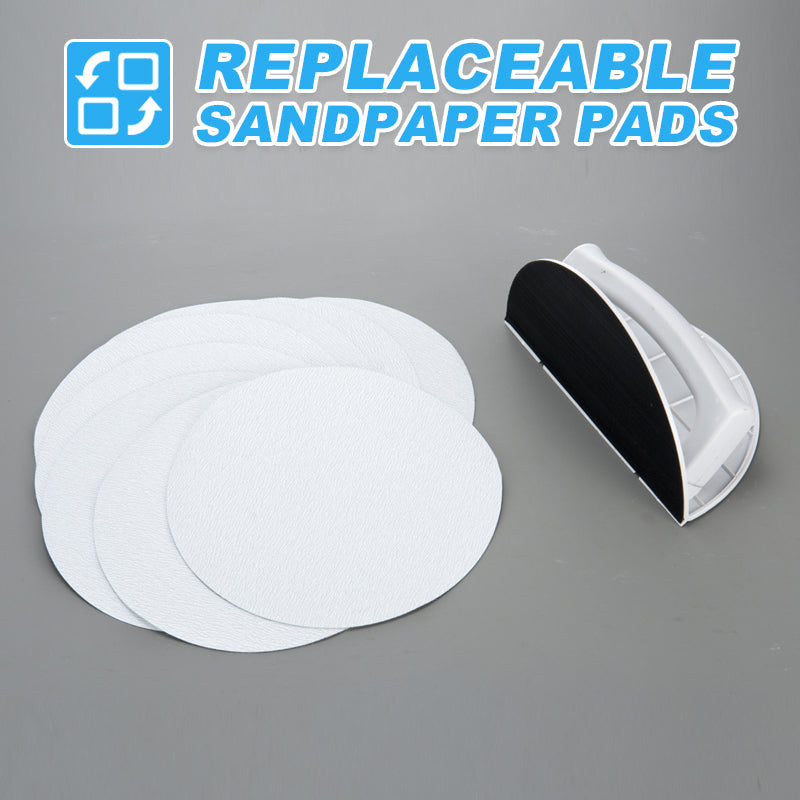 🔥Hot Sale🔥Multifunctional Semi-Circular Angle Sanding Sandpaper Tool